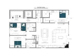 Apartment Saana - Ground floor  Floorplan