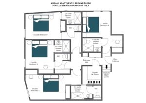 Arolay Apartment 2 - Ground floor Floorplan