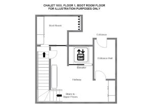 Chalet 1855 - Ground floor  Floorplan