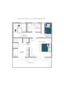 Chalet Aline - Top floor Floorplan