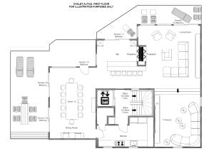 Chalet Altius - First floor Floorplan