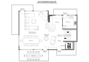 Chalet Ascension - Third floor Floorplan