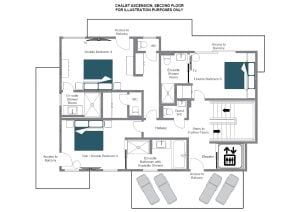 Chalet Ascension - Second floor  Floorplan