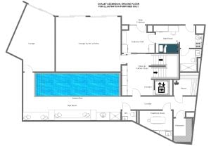 Chalet Ascension - Ground floor  Floorplan