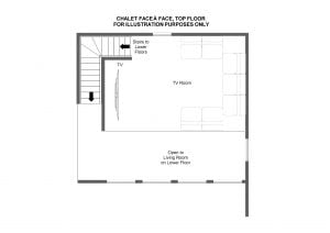 Chalet Face à Face - Mezzanine floor Floorplan