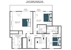 Chalet Genepi - Second floor  Floorplan