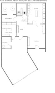 Chalet Les Etrennes - Ground floor Floorplan