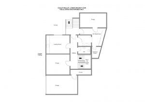 Chalet Meliliot - Lower ground floor Floorplan