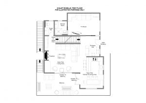 Chalet Roselle - First floor Floorplan