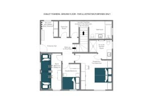 Chalet Toundra - Ground floor  Floorplan