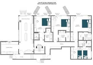 Chalet Vicuña - Ground floor Floorplan