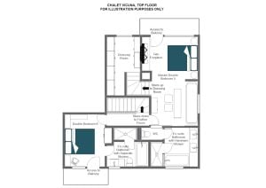 Chalet Vicuña - Top floor Floorplan