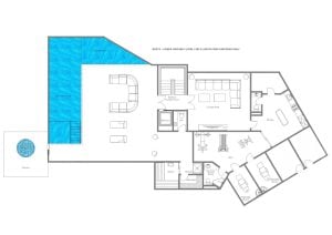 The Alpine Estate - Spa floor (norte, lower ground floor) Floorplan