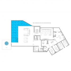 The Alpine Estate - Spa floor (norte, lower ground floor) Floorplan