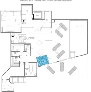 The Calima Estate - Entertainment and spa floor (sirocco, ground floor)  Floorplan