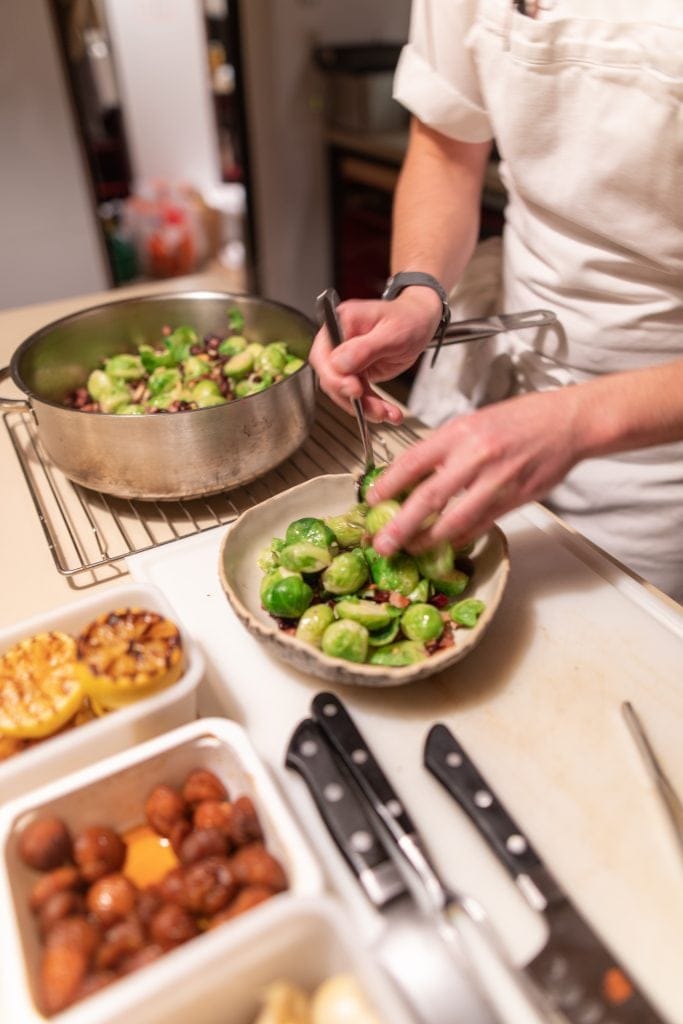 Christmas brussel sprouts