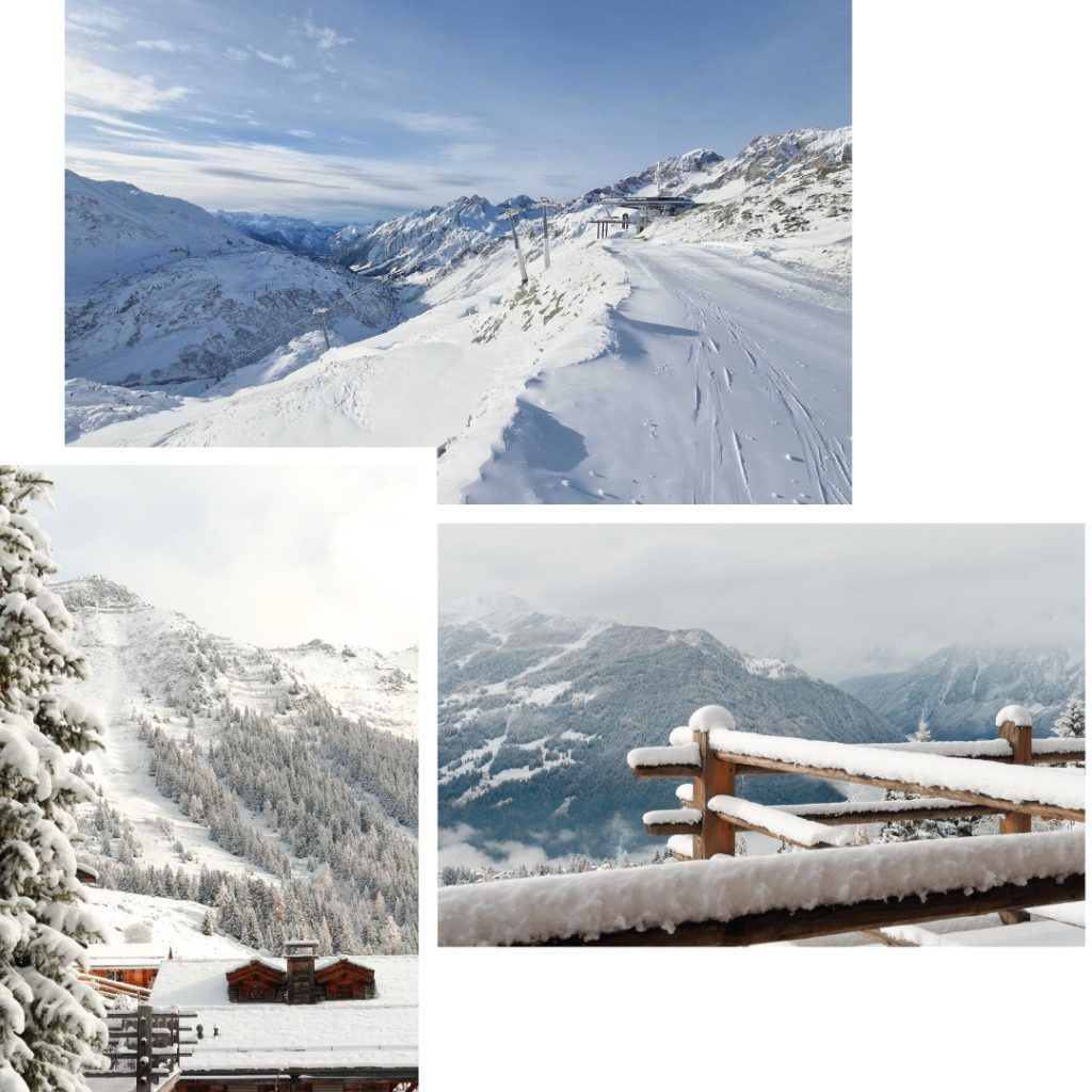 Fresh snow in the alps 