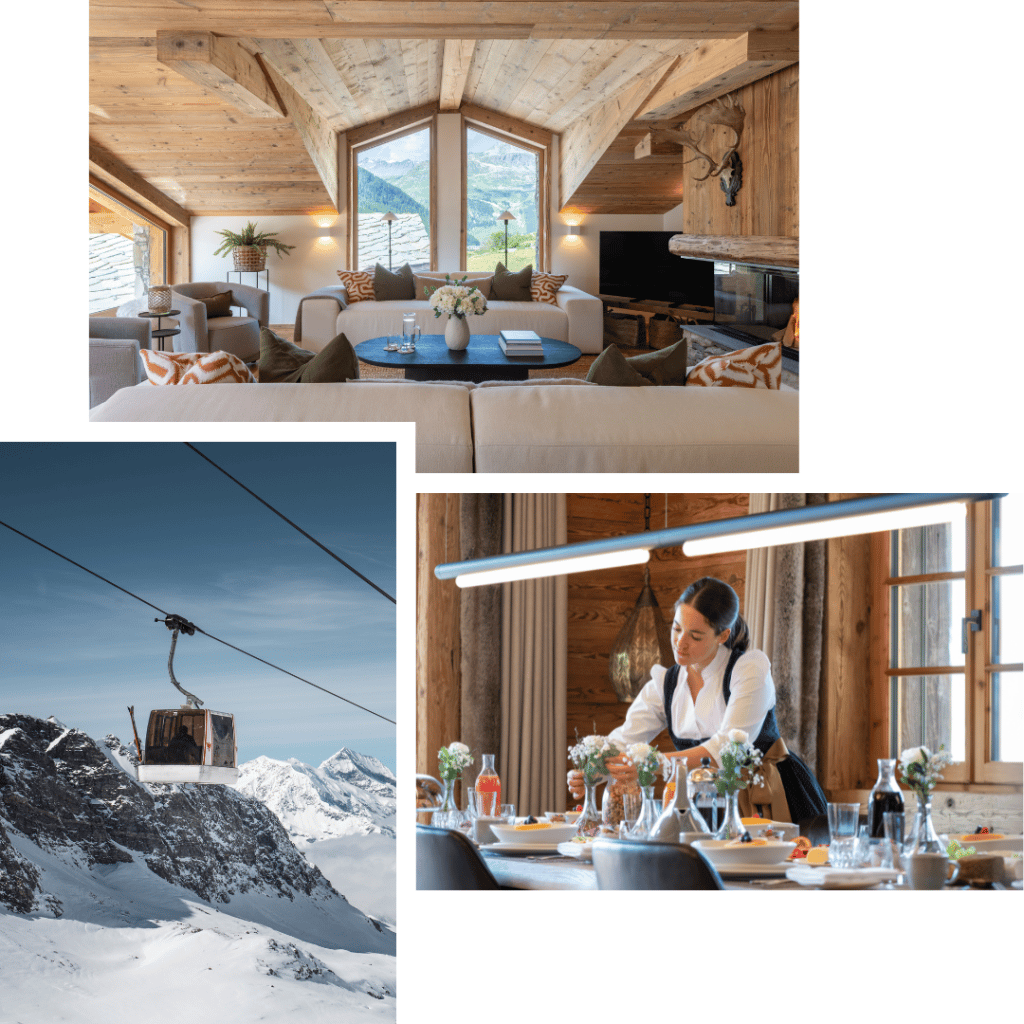 Val d'Isere Christmas experience featuring an image of a luxury penthouse.