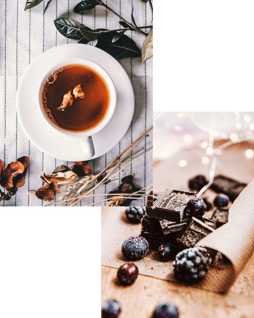 Chocolate and tea