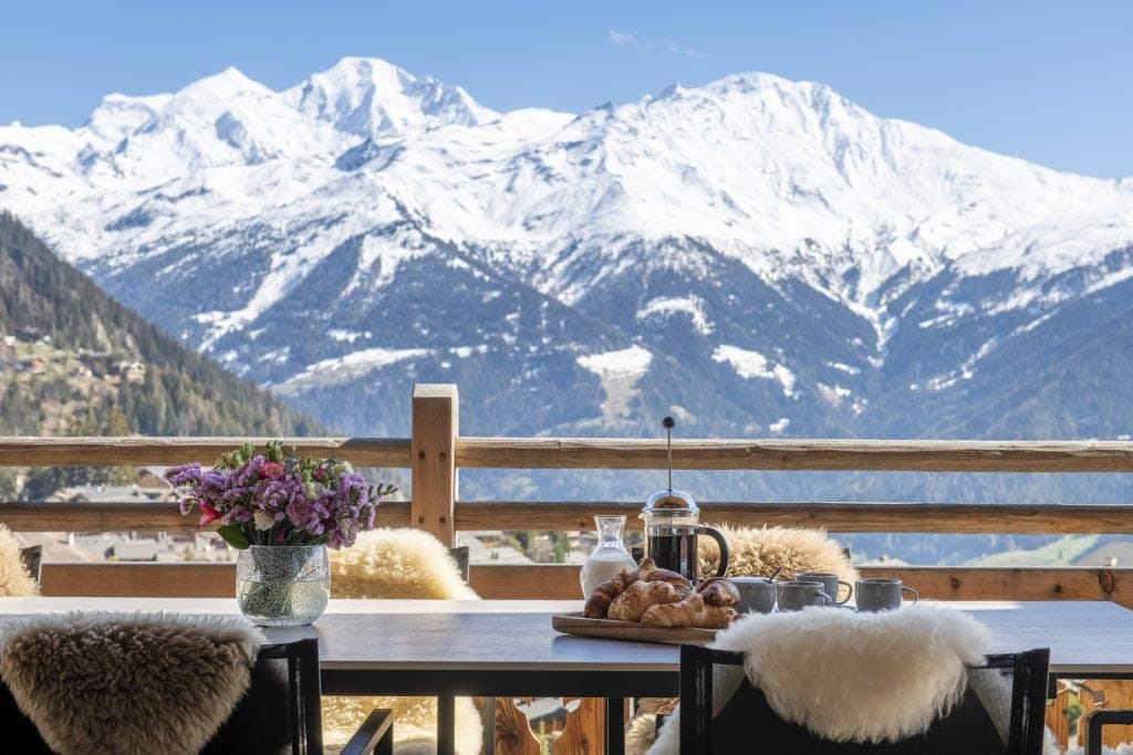 Morning coffee on the balcony