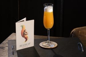 Seedlip cocktail menu available in our Bramble Ski's luxury ski chalets