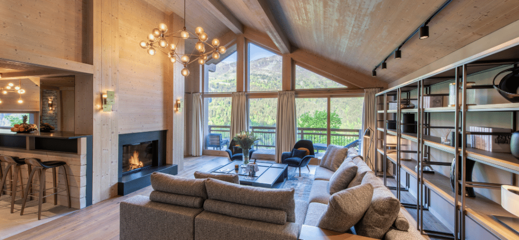 chalet altius, Meribel, living room 