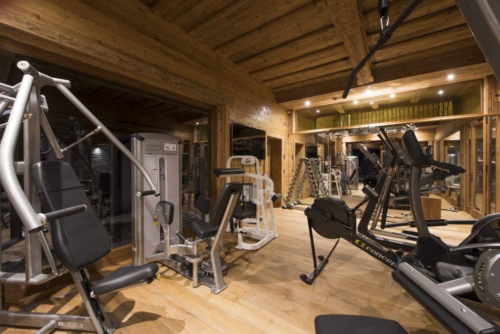 Gyms of luxury chalets