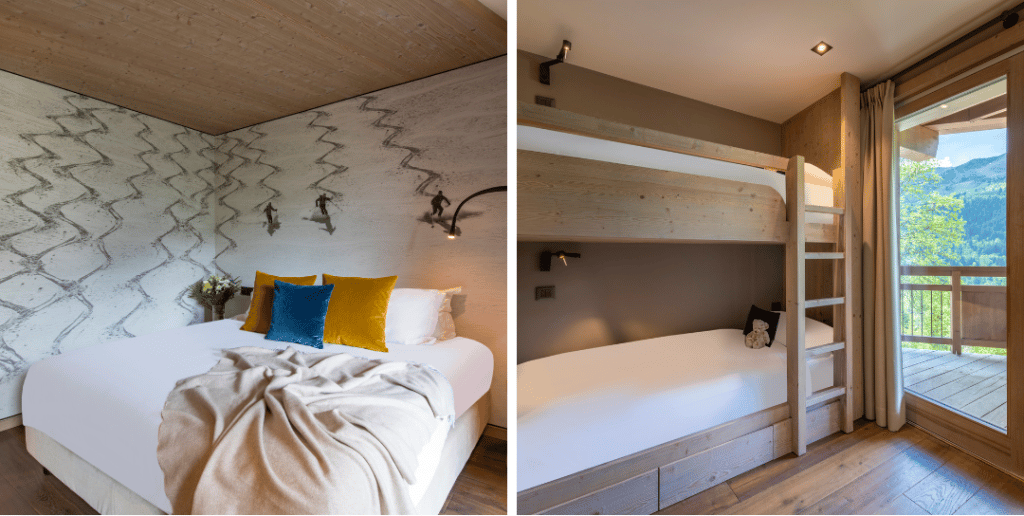 chalet altius meribel, bedrooms