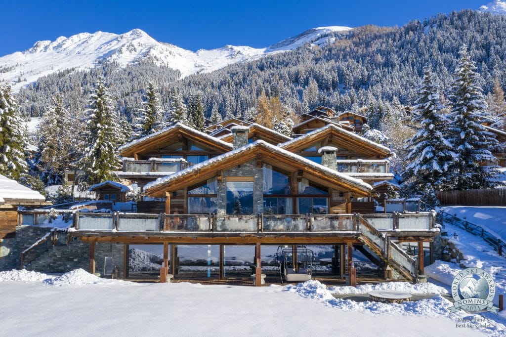 Snow-covered Chalet Marmottière