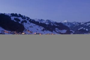  Zweisimmen village at night