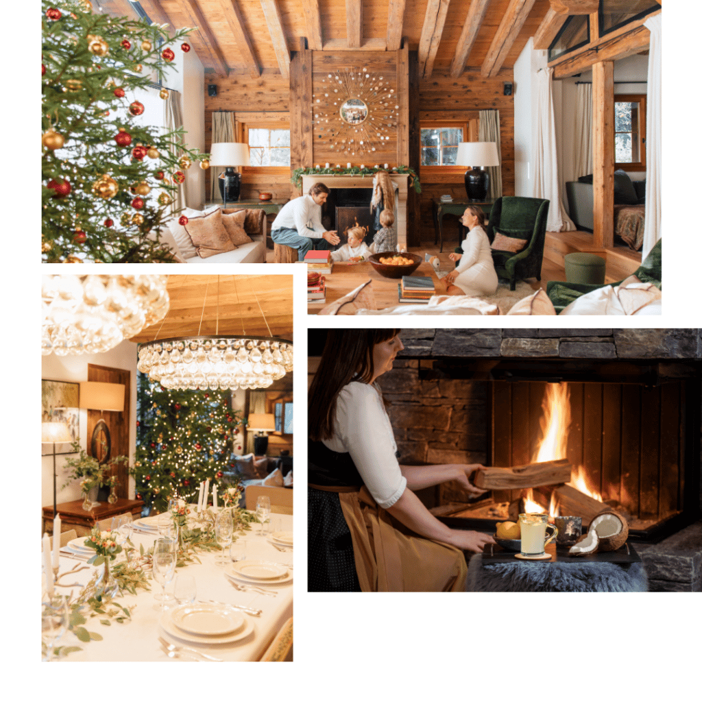 festive chalet ambiance 