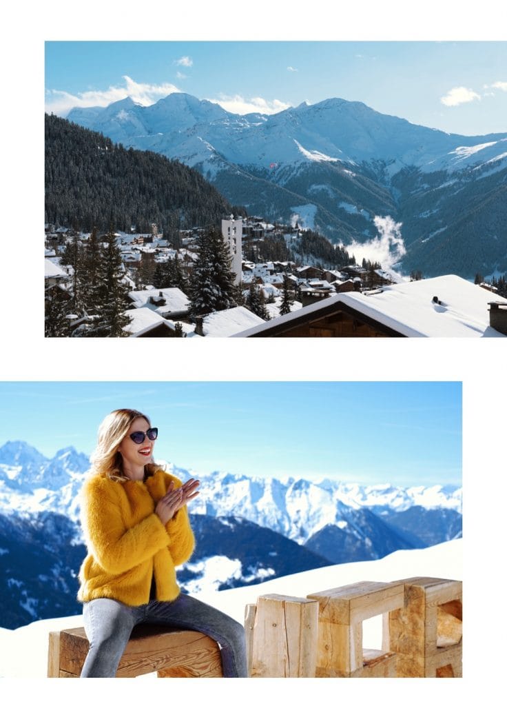 Resort Manager Monika and the view over Verbier