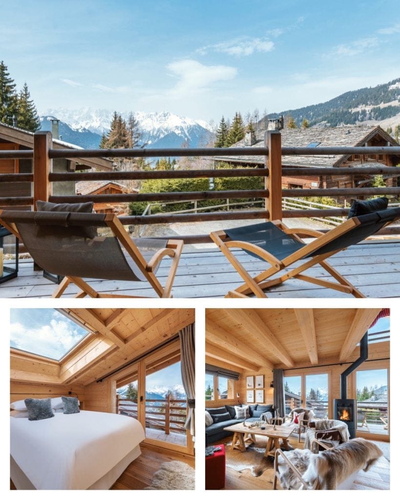 Chalet Melilot interior and view