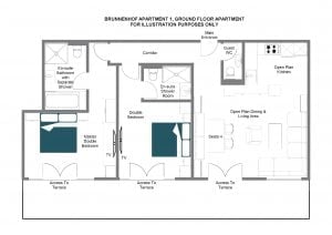 Brunnenhof 1 - Ground floor Floorplan