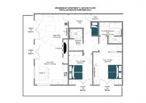 Brunnenhof 8 - Second floor Floorplan