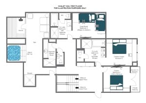 Chalet 1850 - First floor  Floorplan