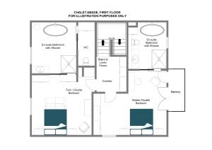 Chalet Abade - Top floor Floorplan