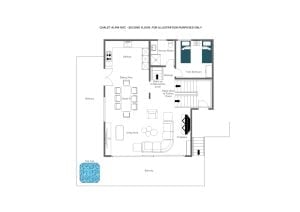 Chalet Alpin Roc - Second floor Floorplan