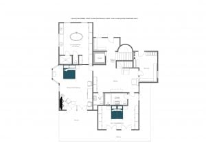 Chalet Delormes - Entrance level (1st floor)  Floorplan