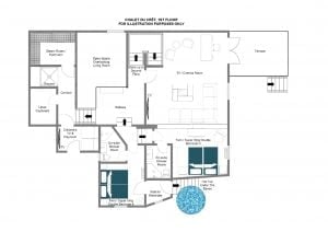 Chalet du Crêt - First floor Floorplan