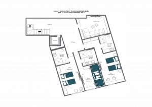 Chalet Elbrus - Sleeping floor (1st floor) Floorplan