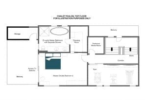 Chalet Foulon - Top floor Floorplan