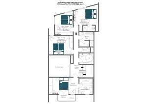 Chalet Kitsune - Top floor Floorplan