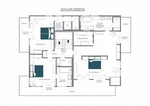 Chalet La Loze - Second floor Floorplan