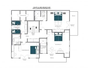 Chalet La Loze - First floor Floorplan