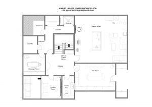 Chalet La Loze - Ground floor Floorplan