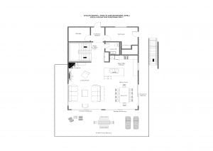 Chalet Mowgli - First floor (entrance level) Floorplan