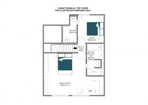 Chalet Roselle - Top floor Floorplan