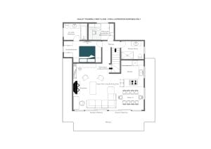 Chalet Toundra - Top floor  Floorplan