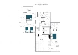 Chalet Yeti - Second floor Floorplan